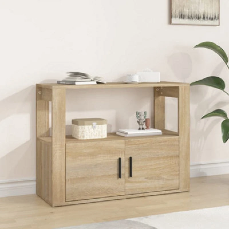 Image of Vidaxl Sideboard Sonoma Oak 80X30X60 Cm Engineered Wood