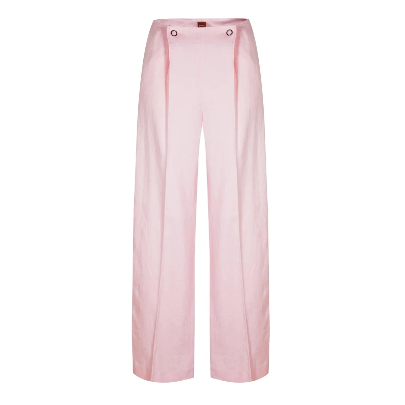 Image of Boss Womens Tapito TSR Tapered Trousers Bright Pink 676 female 4 (XXS)