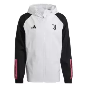 Image of adidas Juventus Away Jacket 2023 2024 Adults - White