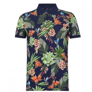 Image of Gant Garden Rugger Polo Shirt - Blue 433