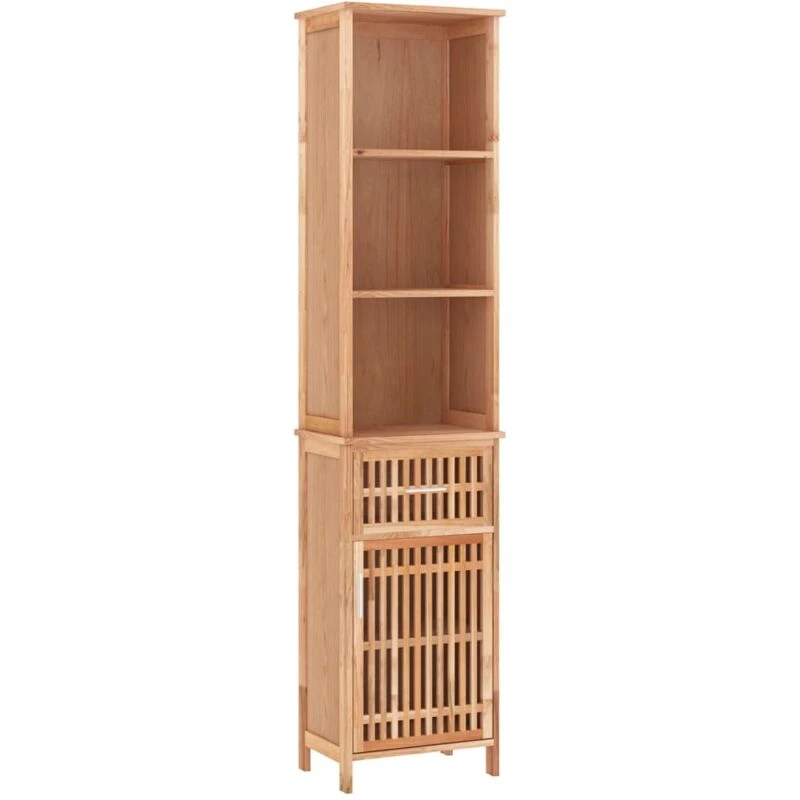Image of VIDAXL Bathroom Cabinet 42x29x182cm Solid Wood Walnut vidaXL 8720287220374