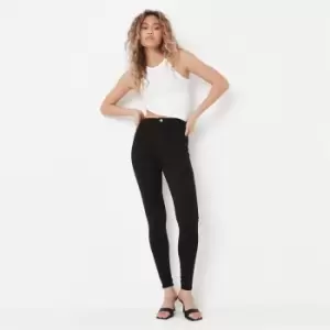 Image of Missguided Tall Recycled Vice Skinny Jeans - Black