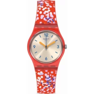 Image of Ladies Swatch Confettini Rossi Originals Watch