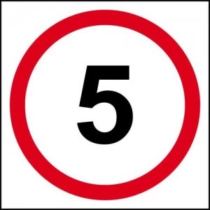 Image of 5mph Speed Limit Sign, 3mm Foamex Board
