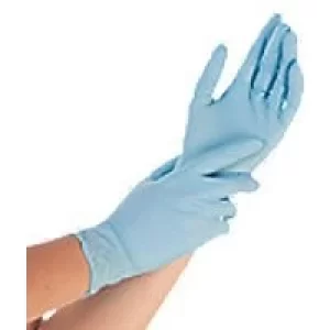 Image of Click 2000 Disposable Gloves Powder Free Nitrile 50B Size S Blue Pack of 100