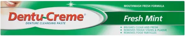 Image of DentuCreme Denture Cleansing Fresh Mint Toothpaste 75ml