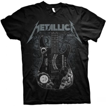 Image of Metallica - Hammett Ouija Guitar Unisex XX-Large T-Shirt - Black