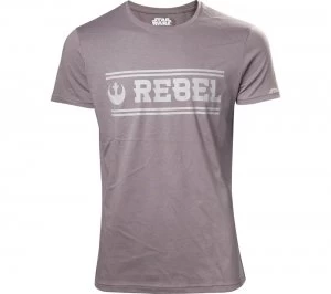 Image of Star Wars Rogue One Rebel Alliance T-Shirt - Medium - Grey