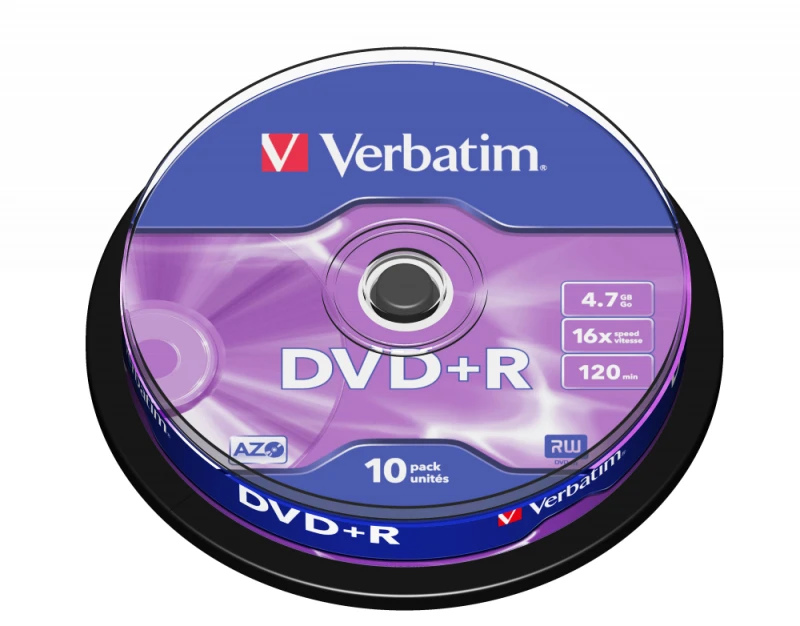 Image of Verbatim DVD+R Matt Silver 4.7 GB 10 pc(s)