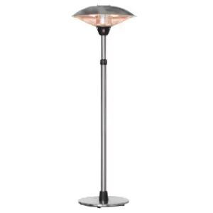Image of Outsunny 3kw Electric Patio Heater with 3 Heat Settings - Silver