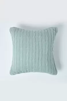 Image of Cotton Cable Knit Cushion Cover, 45 x 45 cm