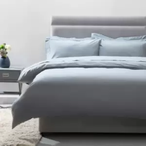 Image of 200 Thread Count 100% Egyptian Cotton Duvet Cover, Platinum, King - Belledorm