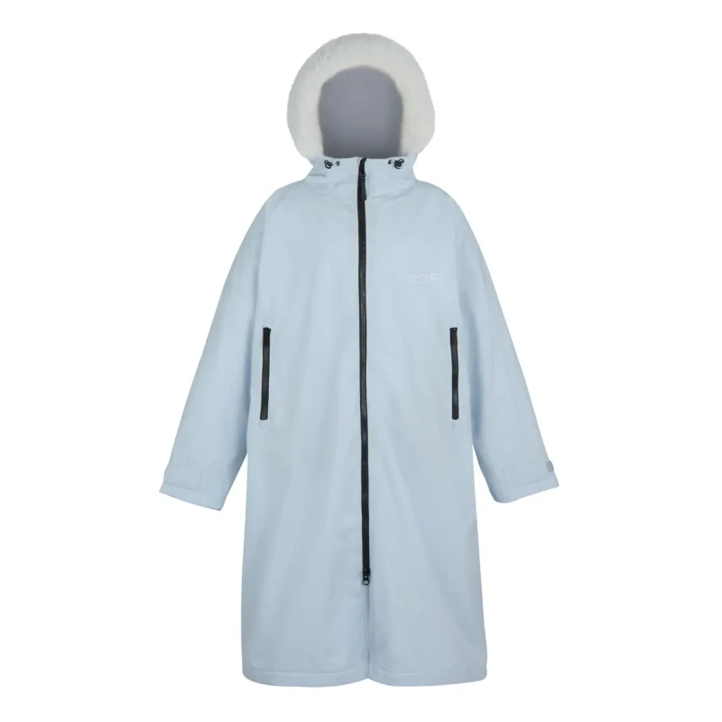 Image of Regatta Unisex Adults Waterproof Quick-Drying Fleece-Lined Changing Robe Blue unisex S/M