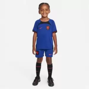 Image of Nike 2022/23 Away Little Kids Soccer Kit - Blue