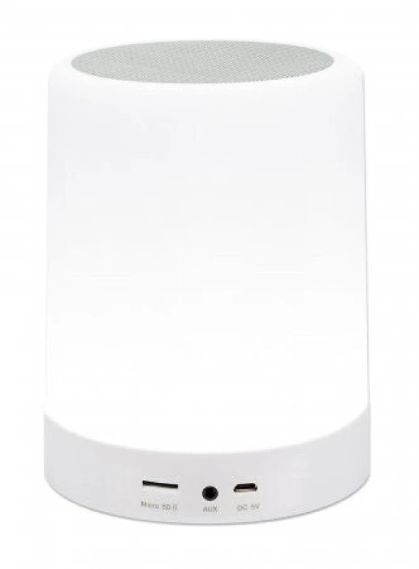 Image of Manhattan Sound Science White Bluetooth Speaker - Up to 5 Hours EXR8MAN165259