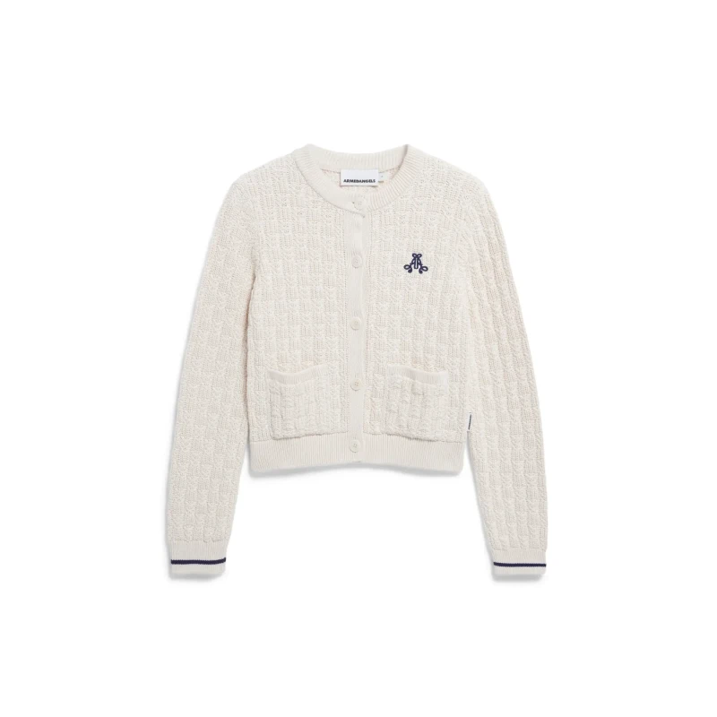 Image of ARMEDANGELS Womens cardigan ARMEDANGELS Juliaanas Structure Beige Female XL