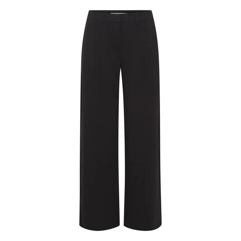 Image of Ichi Womens wide-leg Trousers Ichi Kate Noir Female M