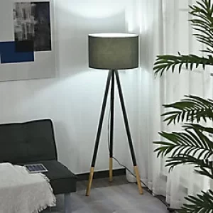 Image of HOMCOM Floor Lamp Grey 520 x 520 x 1,530 mm