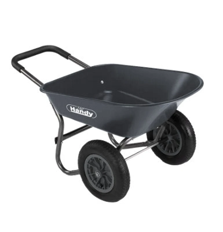 Image of Handy Poly Wheelbarrow With Twin Pneumatic Wheels THWBTWIN Volume: 78l