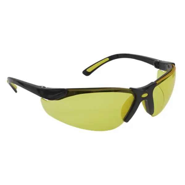 Image of Worksafe Zante Style Amber Lens Safety Glasses with Flexi Arms