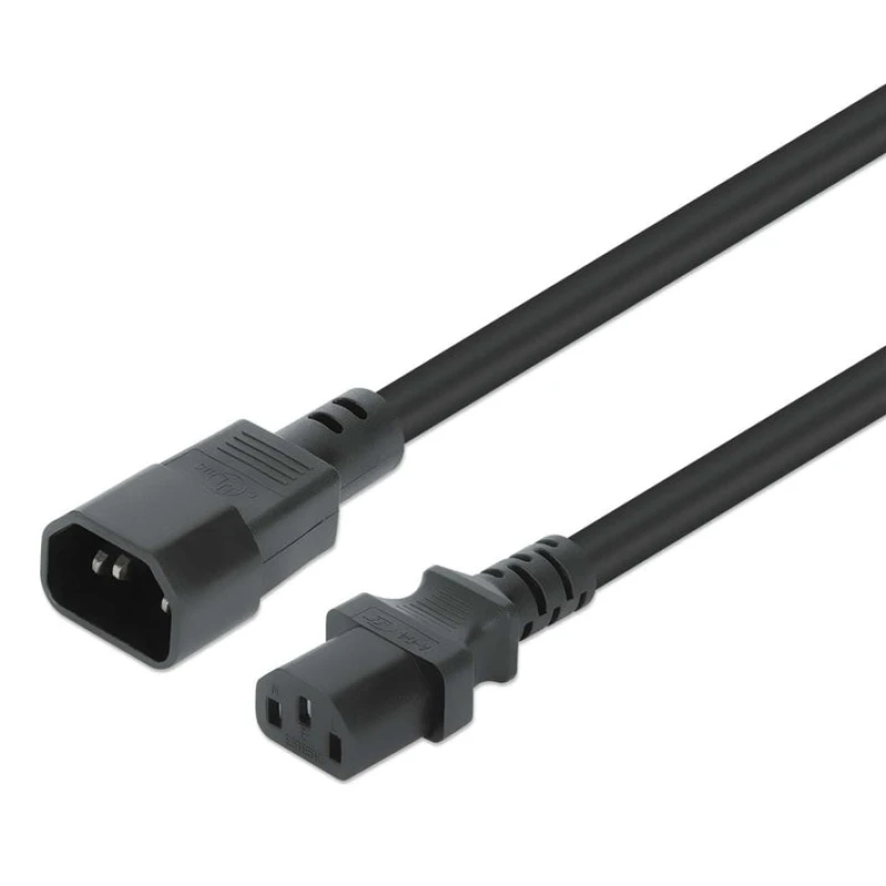 Image of Manhattan Power Cord with C13 Female to C14 Male. 10 A. 250 V. Connect