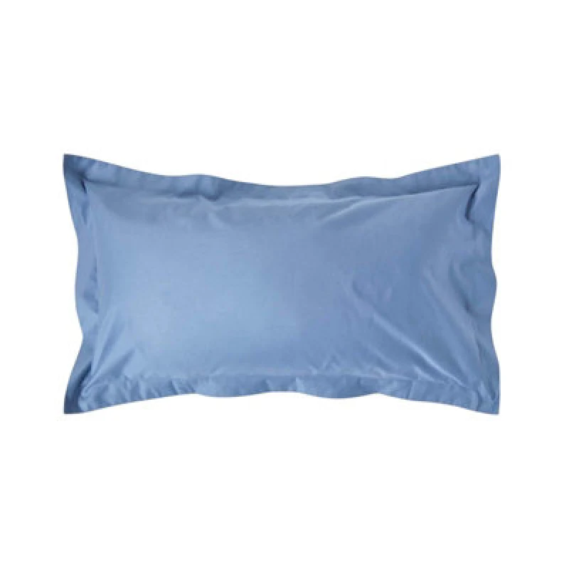 Image of Homescapes Egyptian Cotton Oxford Pillowcase 1000 TC, King Size Blue