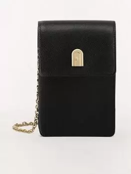 Image of Furla 1927 Mini Vertical Crossbody - Black, Women