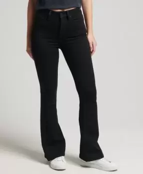 Image of Superdry Organic Cotton Studios High Rise Flare Jeans