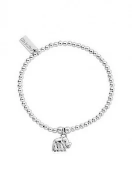 Image of Chlobo Sterling Silver Cute Charm Elephant Bracelet