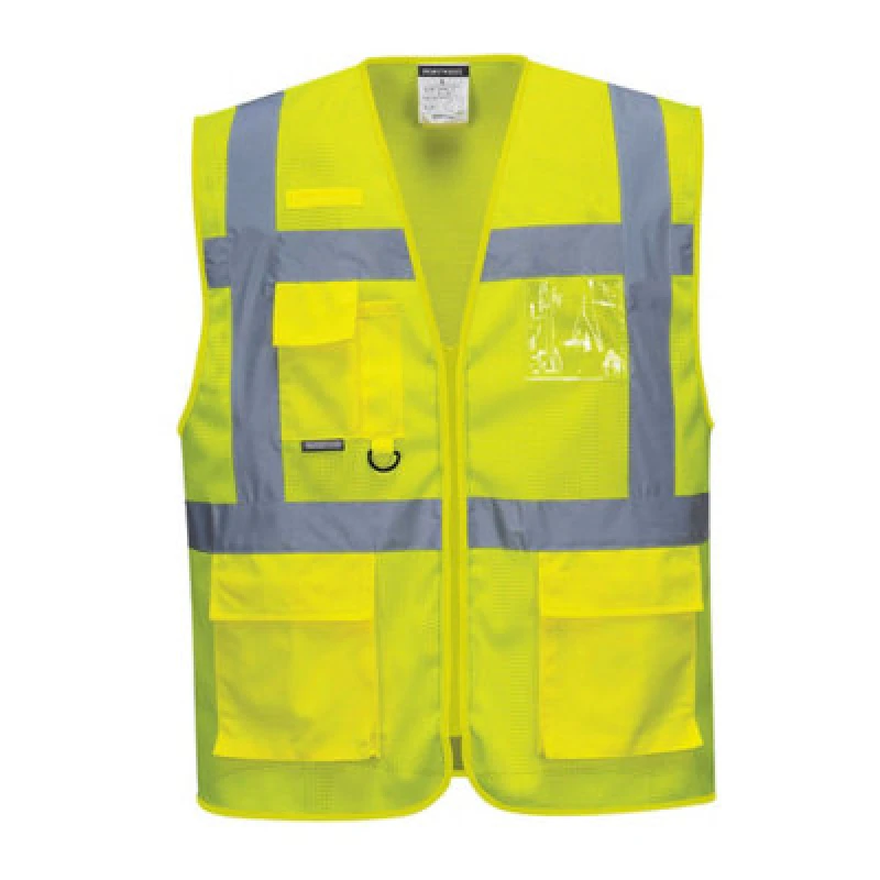 Image of Portwest Athens Hi Vis MeshAir Executive Vest C376YERXXL Colour: Yellow