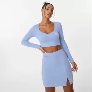 Image of Slazenger Long Sleeve Notch Top - Blue