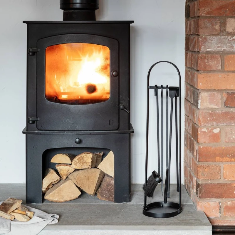 Image of Ivyline Curved Companion Set - L24 X W17 X H71cm - Black