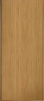 Image of Wickes Sliding Wardrobe Door Oak Frame and Panel - 2220 x 914mm