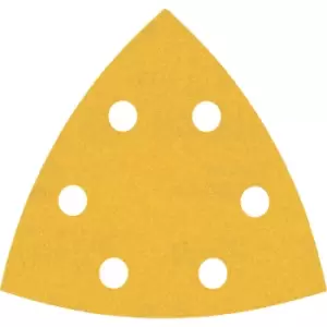 Image of Bosch Expert C470 Punched Quick Fit Delta Sanding Sheets for Paint and Wood 93mm x 93mm 240g Pack of 50