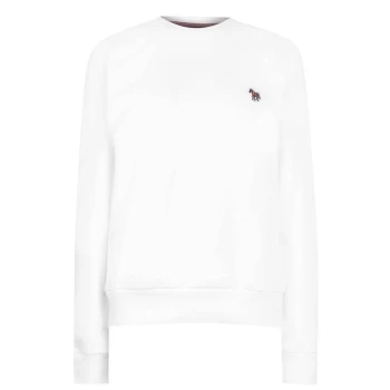 Image of PS PAUL SMITH Zebra Logo Sweatshirt - White 01