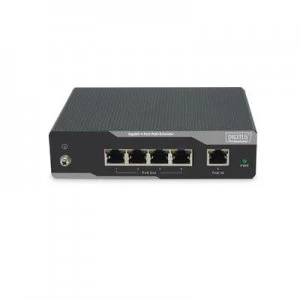 Image of Digitus DN-95125 bridge/repeater 1000 Mbps Network repeater Black