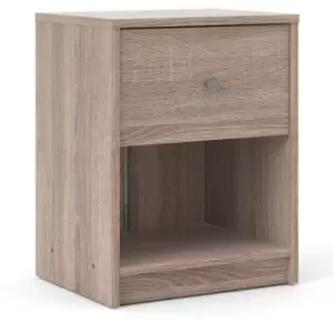 Image of Furniture To Go - May Bedside 1 Drawer in Truffle Oak - Truffle Oak