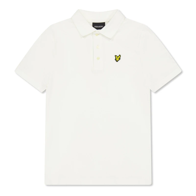 Image of Lyle and Scott Polo Shirt Juniors - White White 8 - 9 Years