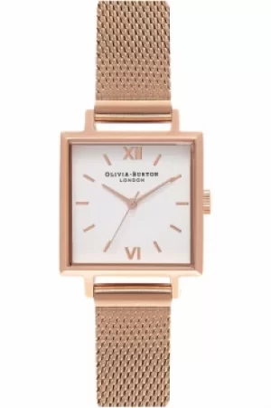 Image of Ladies Olivia Burton Square Dials Watch OB16SS05