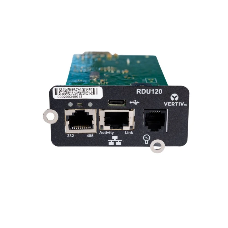 Image of Vertiv Liebert IntelliSlot RDU120 - Network Card. Remote Monitoring Ad