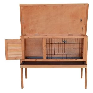 Image of Charles Bentley Wooden Raised Rabbit Hutch