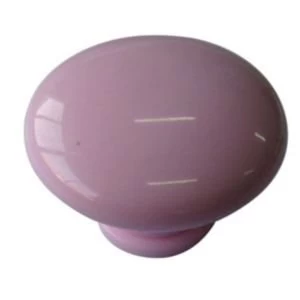Image of BQ Pale Pink Round Mushroom Knob Pack of 10