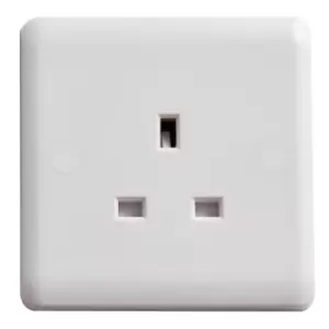 Image of Vimark Curve 13A Single Unswitched Socket - VC1206 - 241424
