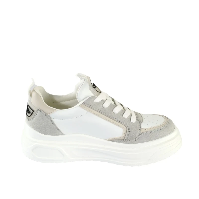 Image of Buffalo Womens Trainers Buffalo Vectra Low - Vegan Nappa/Nubuck Blanc Female 40
