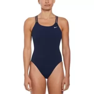 Image of Nike Spider Back Swimsuit Womens - Blue