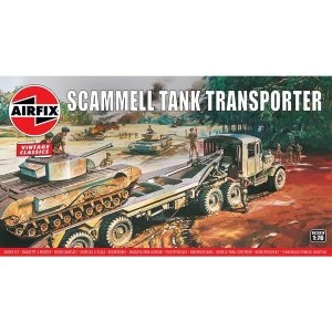 Image of Scammel Tank Transporter 1:76 Vintage Classic Military Air Fix Model Kit