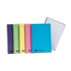 Image of Europa Notemaker Book Sidebound Ruled 80gsm 120 Pages A4 Assorted C Ref 3154Z Pack 10