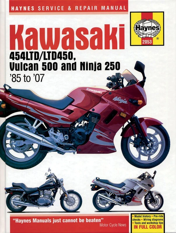 Image of 2053 - Haynes Repair Manual For Kawasaki EN450 1985-1990 2053