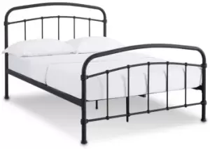 Image of LPD Halston 5ft King Size Black Metal Bed Frame