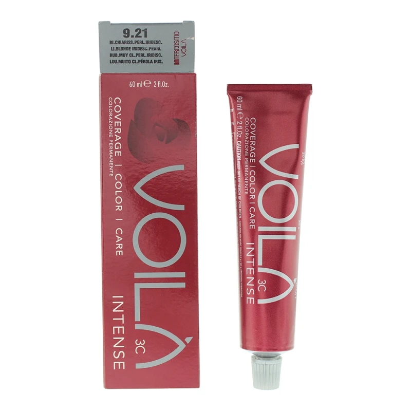 Image of Intercosmo Voila 3c Intense 9.21 Light Blonde Iridescent Pearl Hair Colour 60ml